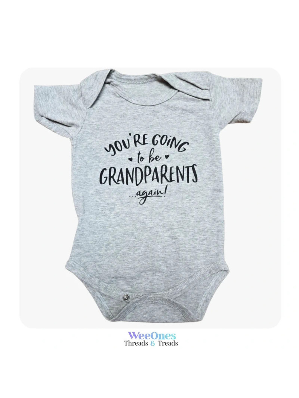 You're Going to Be Grandparents Again Bodysuit Baby Pregnancy Announcement 3Mo